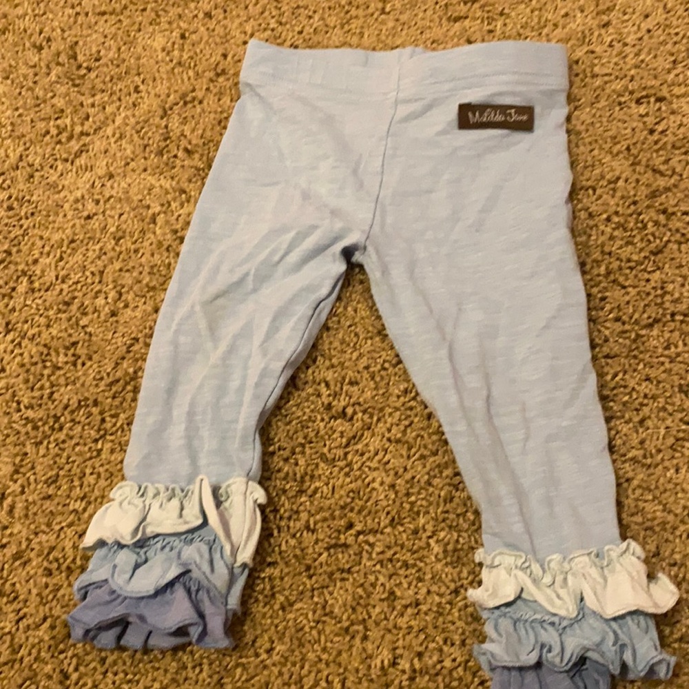 Ruffle blue matilda jane leggings worn once